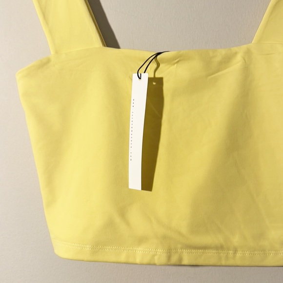 NWT Susana Monaco x Revolve Wide Strap Tank Crop Bra Top women size Medium - Picture 2 of 4